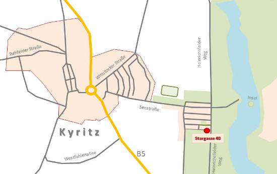 Karte von Kyritz mit meinem Standort